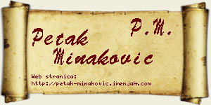 Petak Minaković vizit kartica
